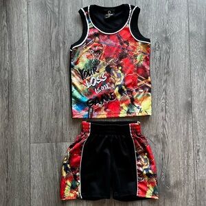 Akademiks “Your Loss Is My Game” Basketball Athletic Tank Top & Shorts 12 Months